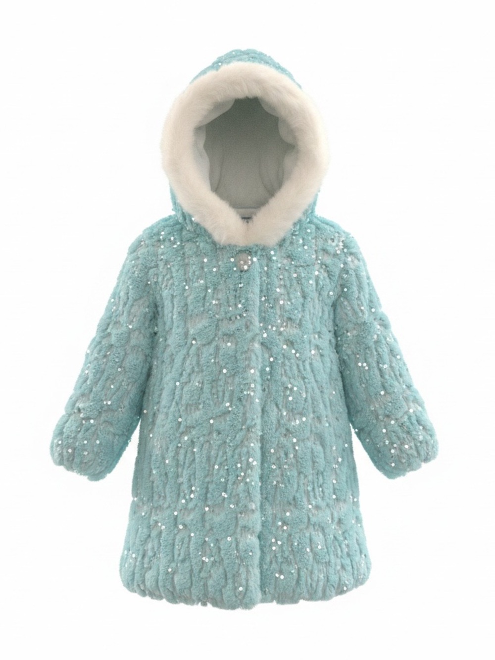 Rare, New with Tags, Chasing Fireflies Frozen Collection Fur Hooded Coat - 8